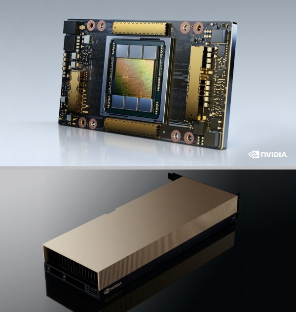 중국에 이어 중동으로의 수출 규제도 막힌 엔비디아(NVIDIA)의 A100(좌)과 H100(우) GPU.
