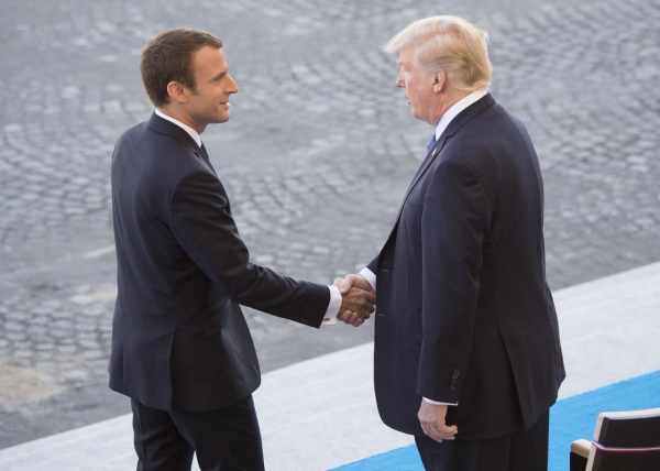 디지털세를 둘러싸고 갈등을 보이던 미국과 프랑스는 G7 정상회담 기간 도널드 트럼프 대통령과 에마뉘엘 마크롱 대통령이 만나 타협안에 합의했다. ⓒ미국국방부