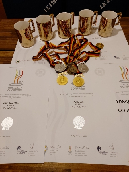 인천월드요리학원의 국제 요리 대회팀인 ‘Passion of Chefs’는 독일에서 열린 IKA 독일 요리올림픽에서 참가자 전원이 메달을 획득하는 쾌거를 달성했다. ⓒ인천월드요리학원